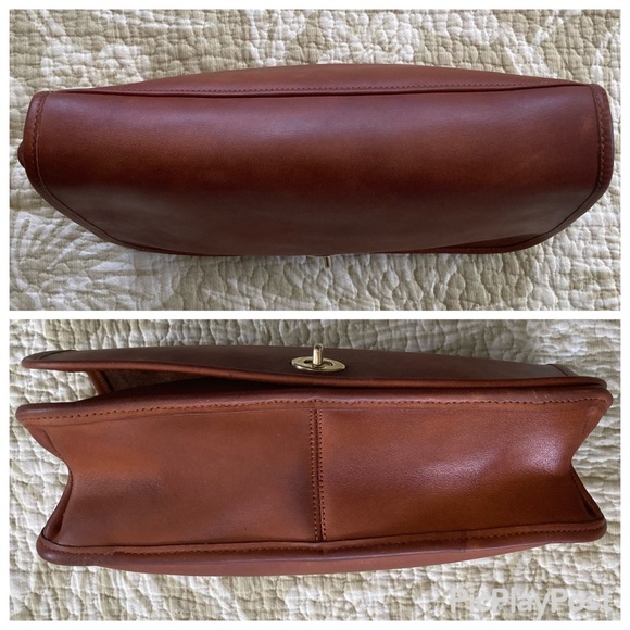 Vintage 70’s NYC Coach Convertible Clutch # 9635 in British Tan Leather - Picture 5 of 13